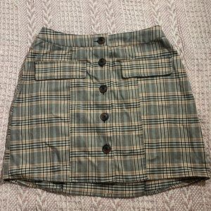 WORN ONCE Plaid Urban Outfitters Mini Skirt